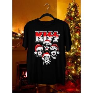 KISS Band Christmas T-Shirt Holiday Rock Fan Tee